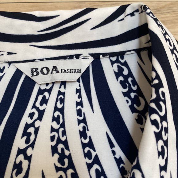 Boa Fashion Vintage XXL Button Front Long Sleeve Blouse. - Picture 10 of 13